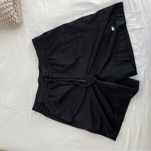 Black Athletic Shorts with Logo